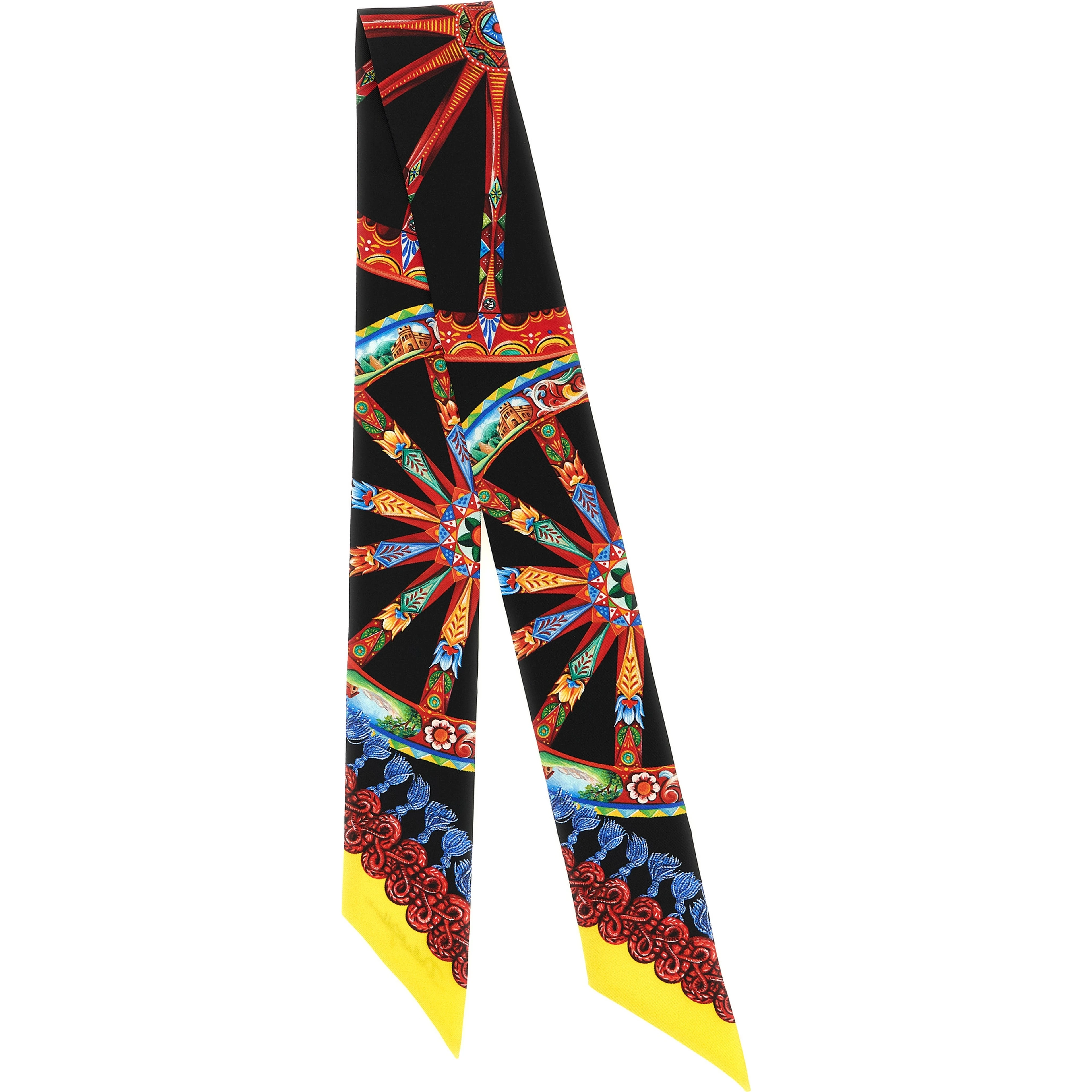 Multicolor Silk Foulard