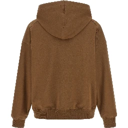 Brown Cotton Hoodie