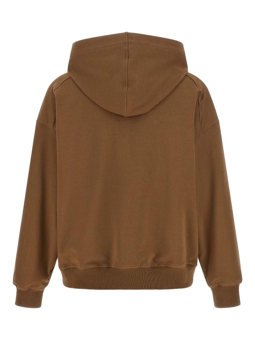 Brown Cotton Hoodie
