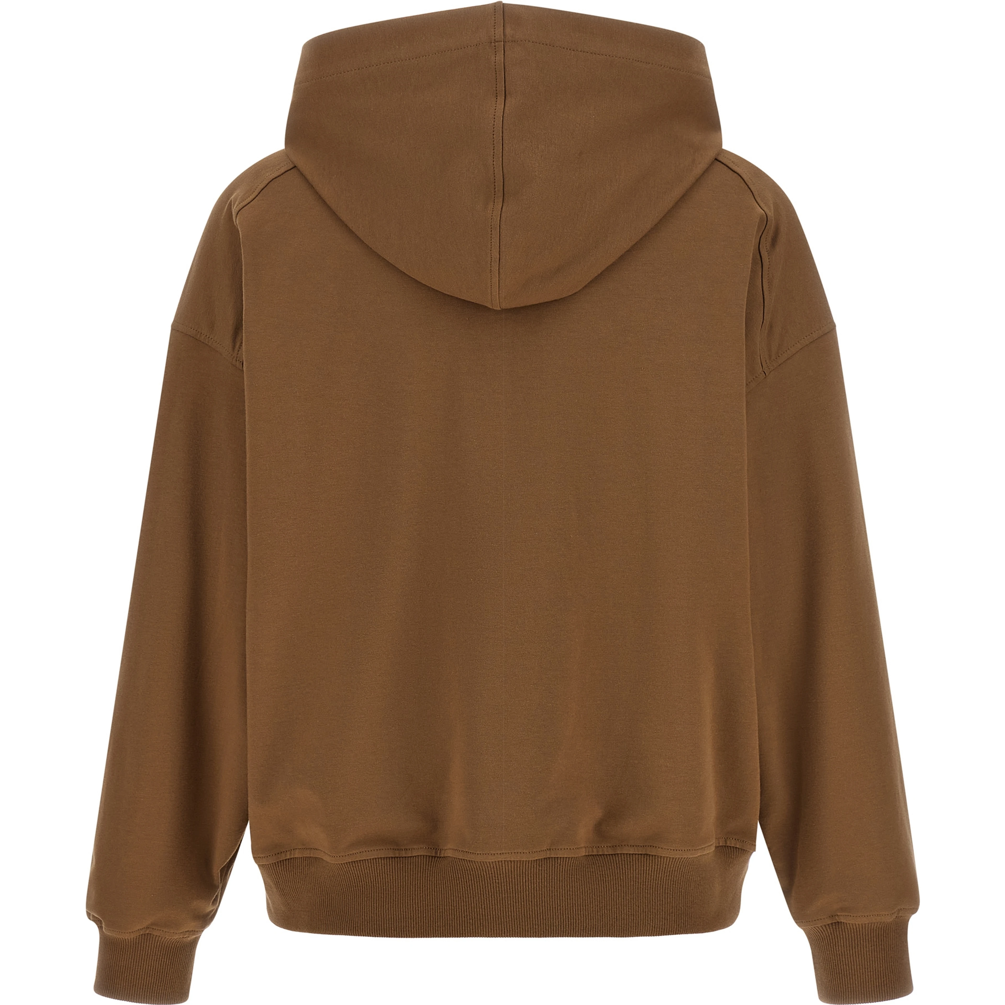 Brown Cotton Hoodie