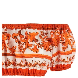 Orange Cotton Blouse