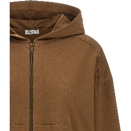 Brown Cotton Hoodie