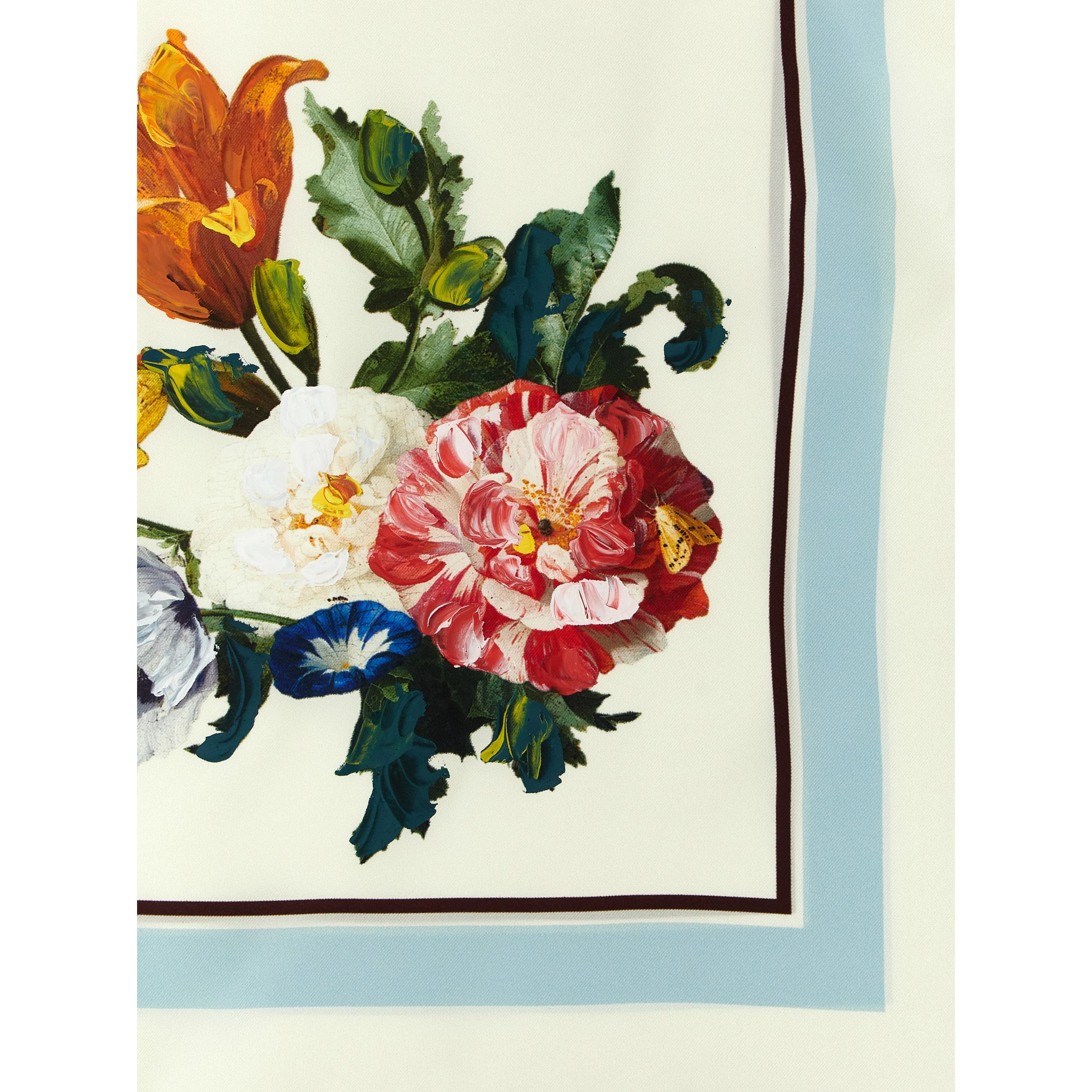 White Silk Scarf