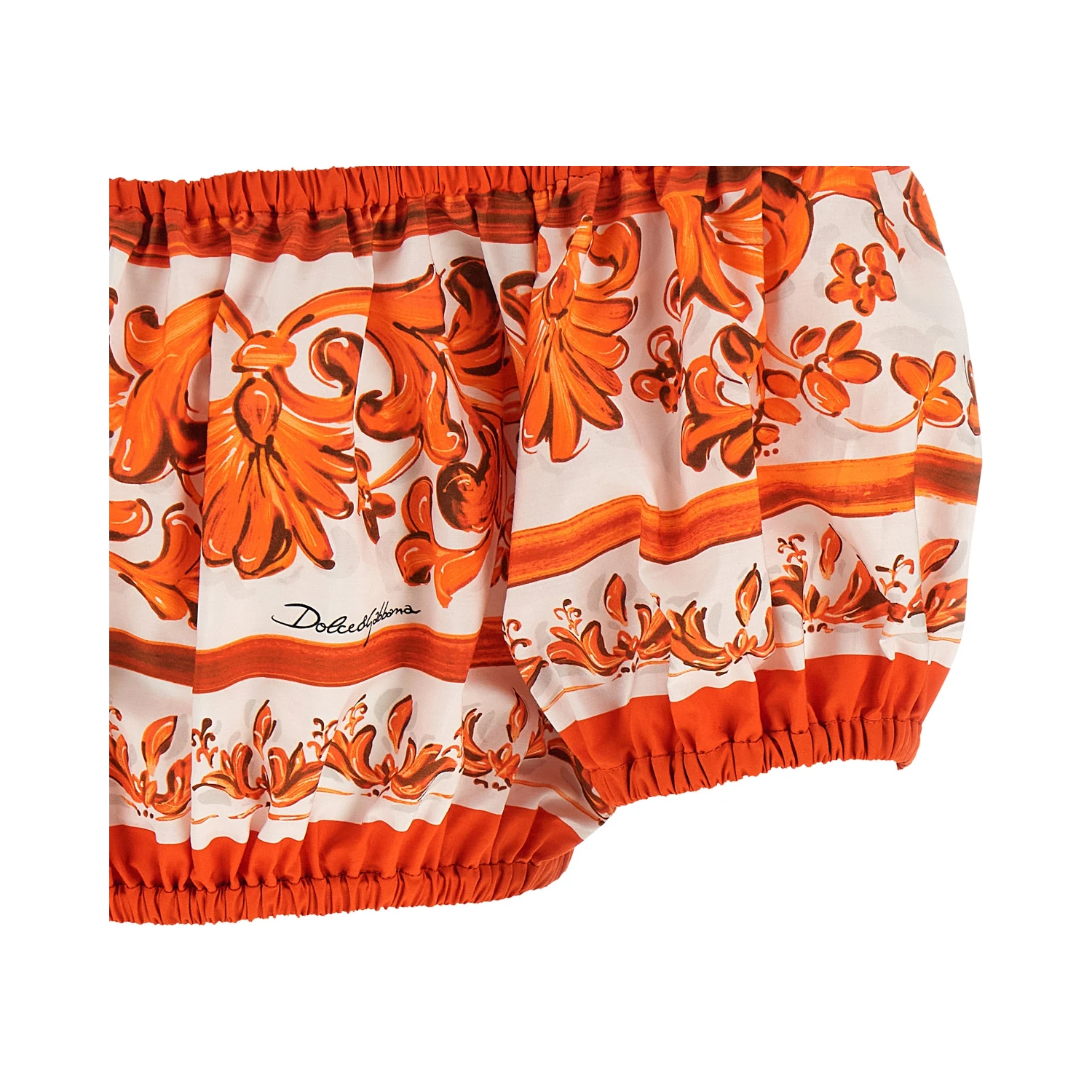 Orange Cotton Blouse
