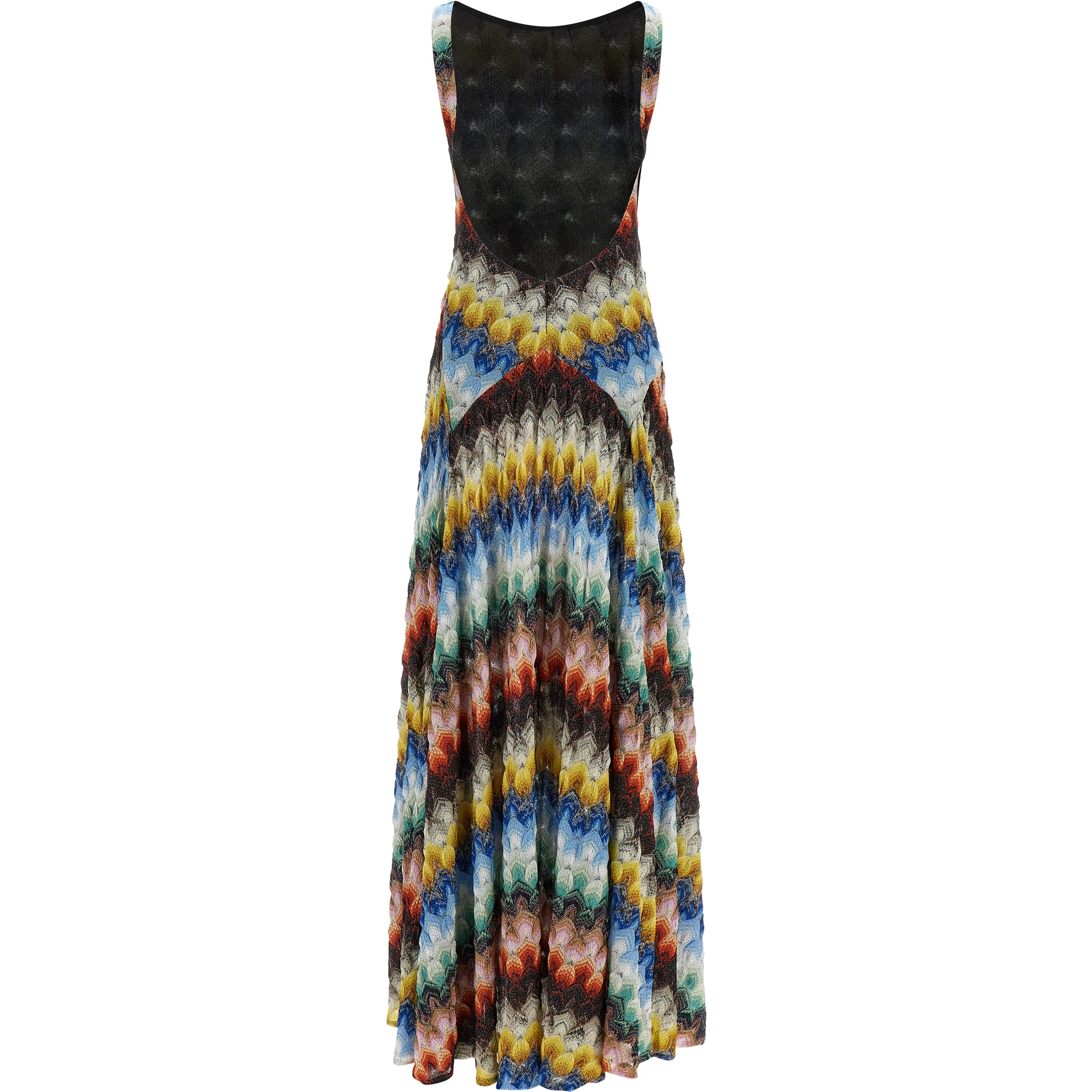 Multicolor Viscose Long Dress