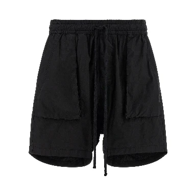 Black Organic Cotton Bermuda Shorts