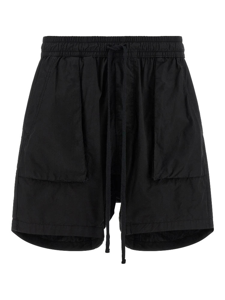 Black Organic Cotton Bermuda Shorts