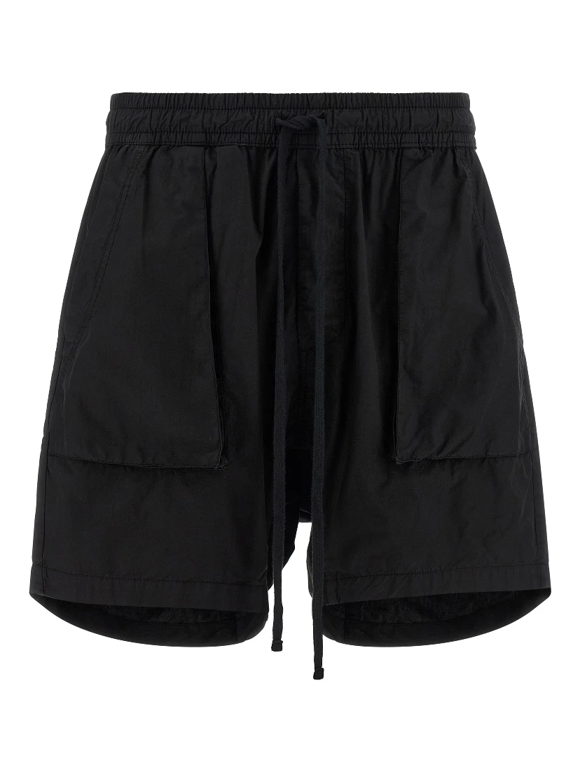 Black Organic Cotton Bermuda Shorts