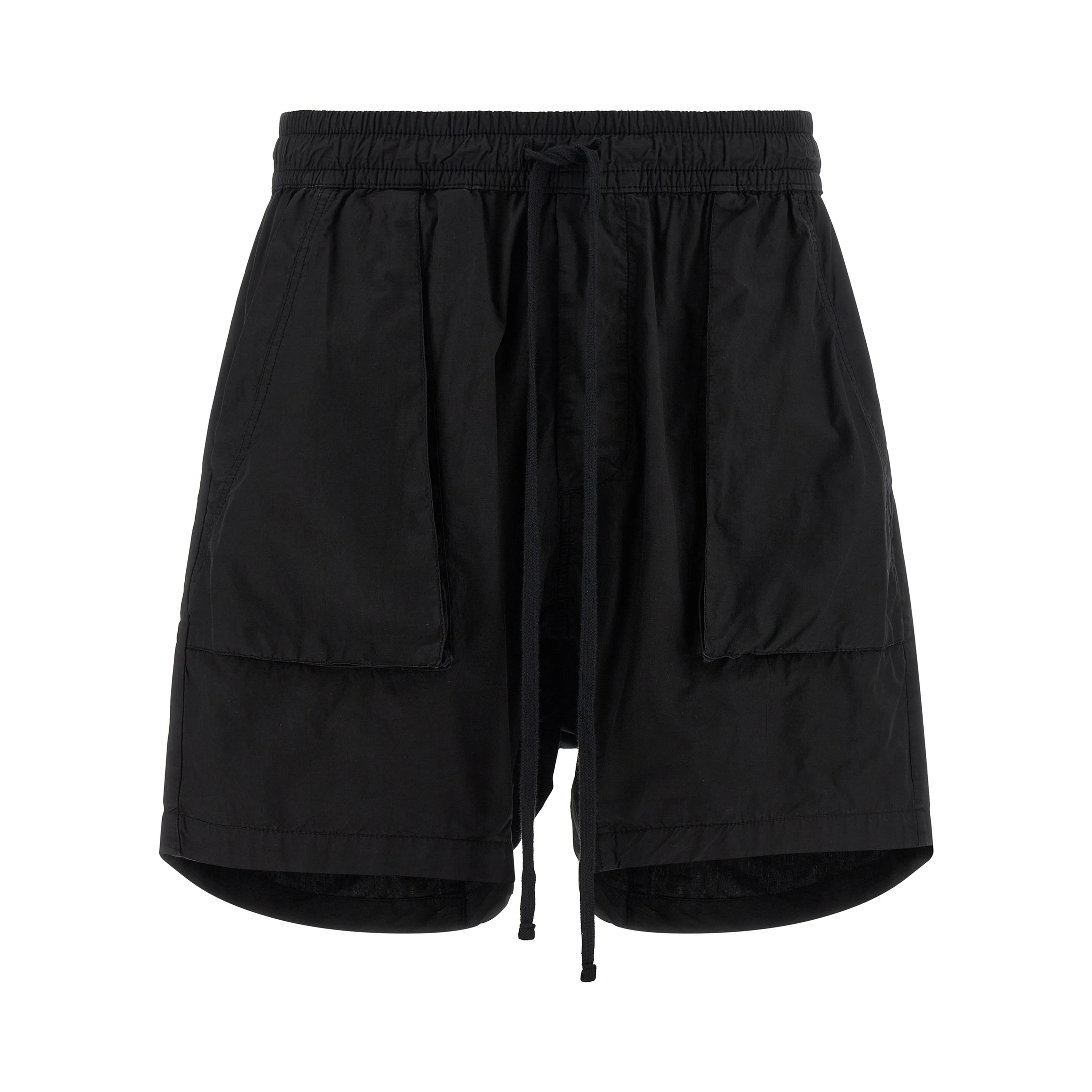 Black Organic Cotton Bermuda Shorts