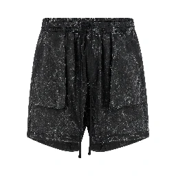 Black Organic Cotton Bermuda Shorts