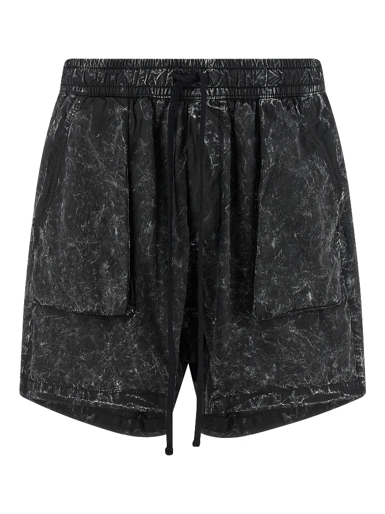 Black Organic Cotton Bermuda Shorts