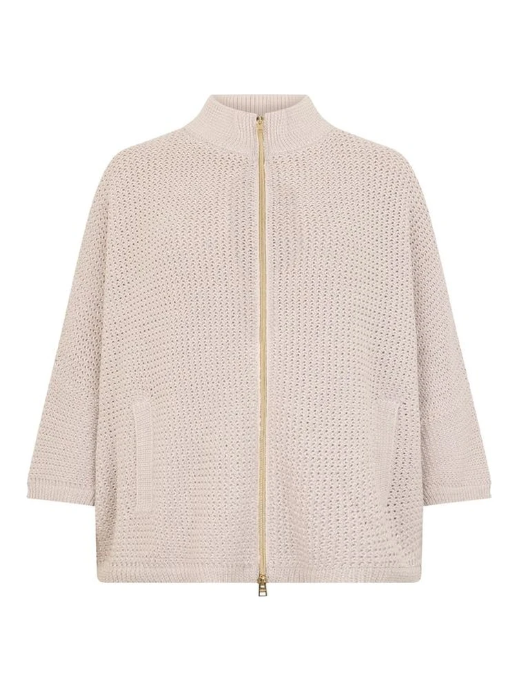 Beige Cotton Cardigan