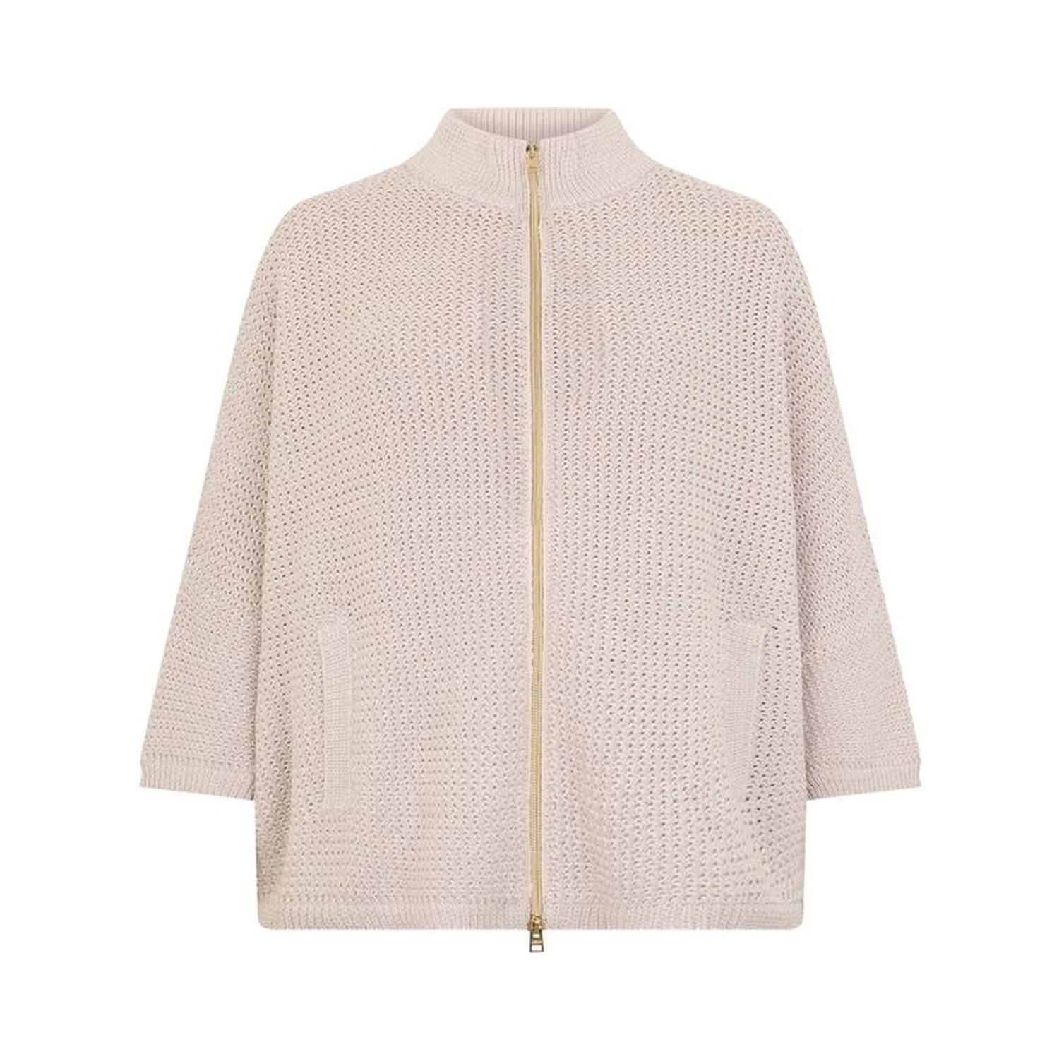 Beige Cotton Cardigan