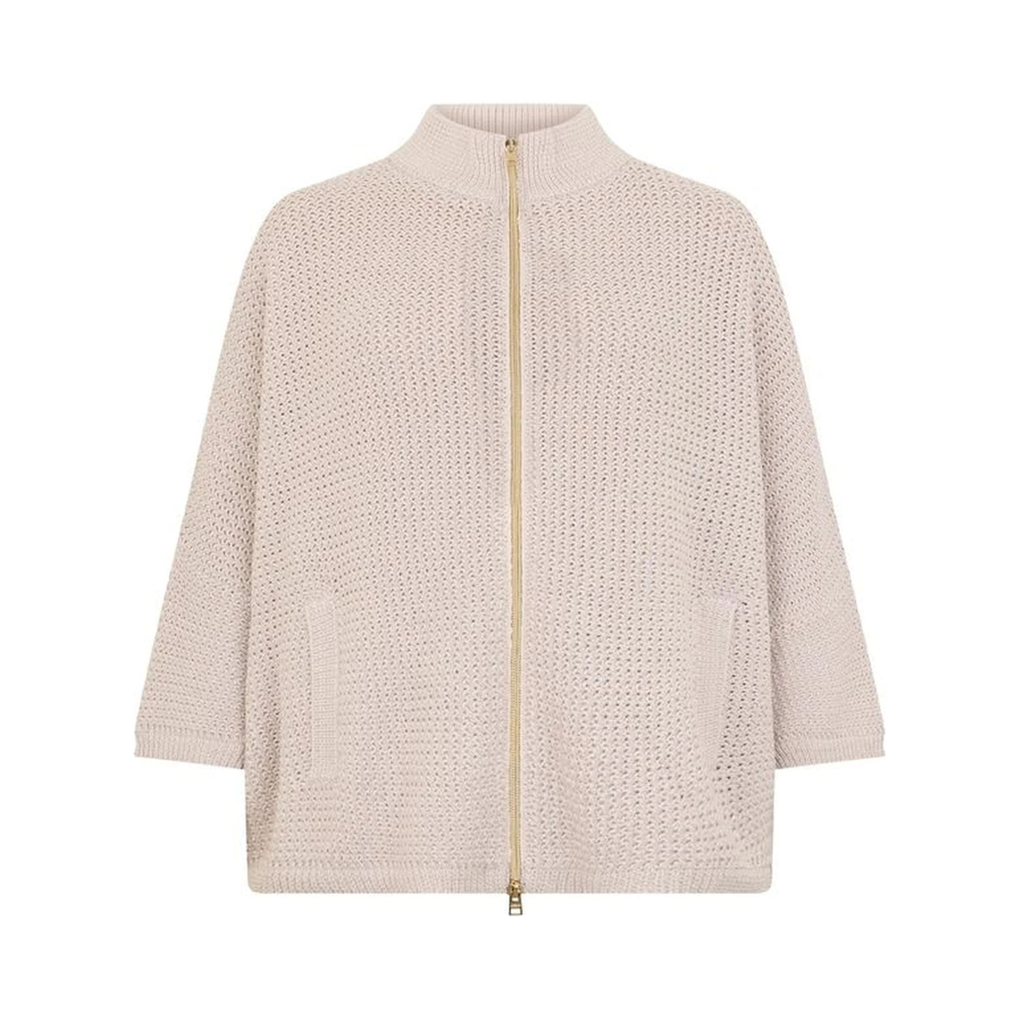 Beige Cotton Cardigan