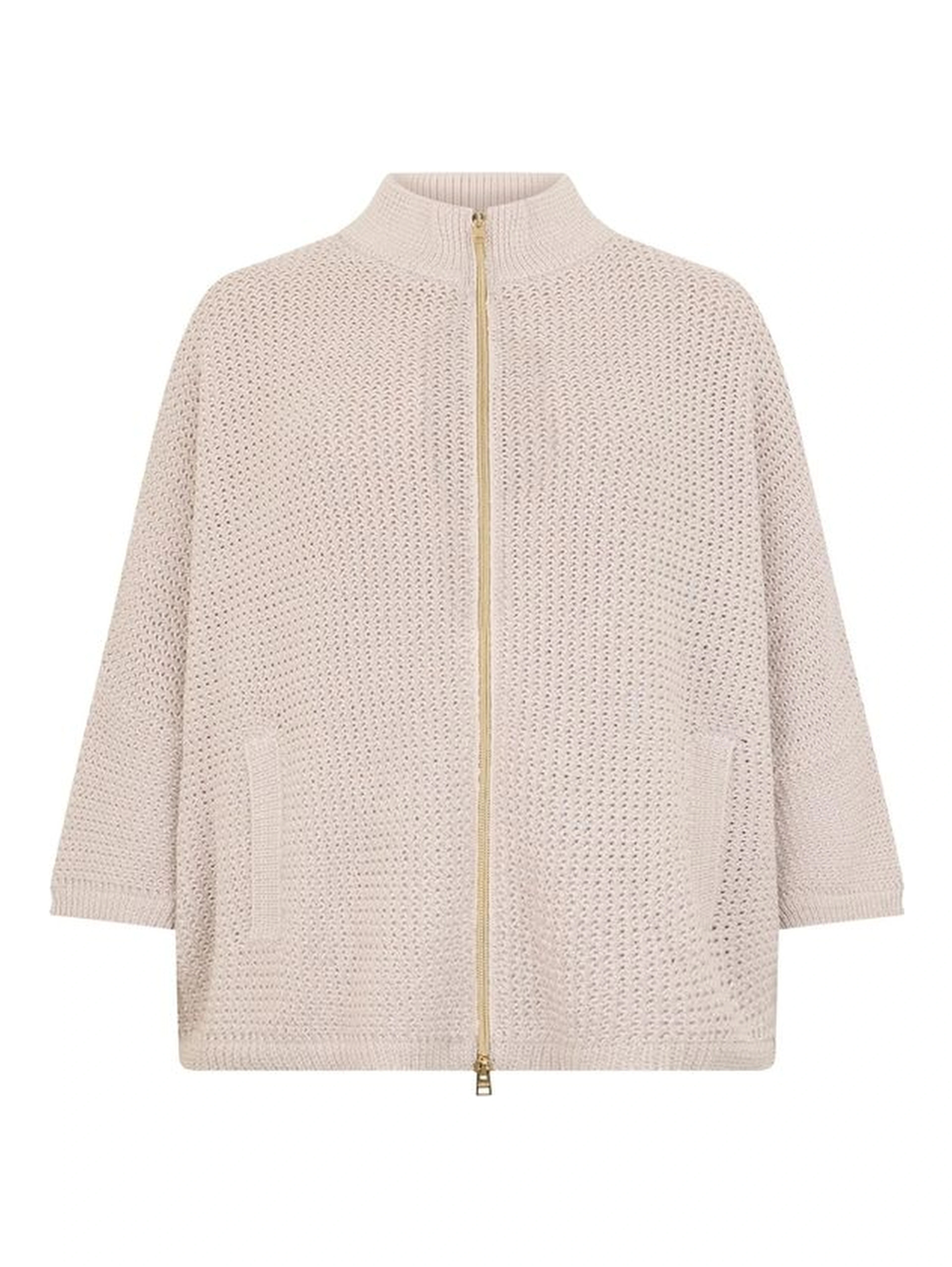 Beige Cotton Cardigan