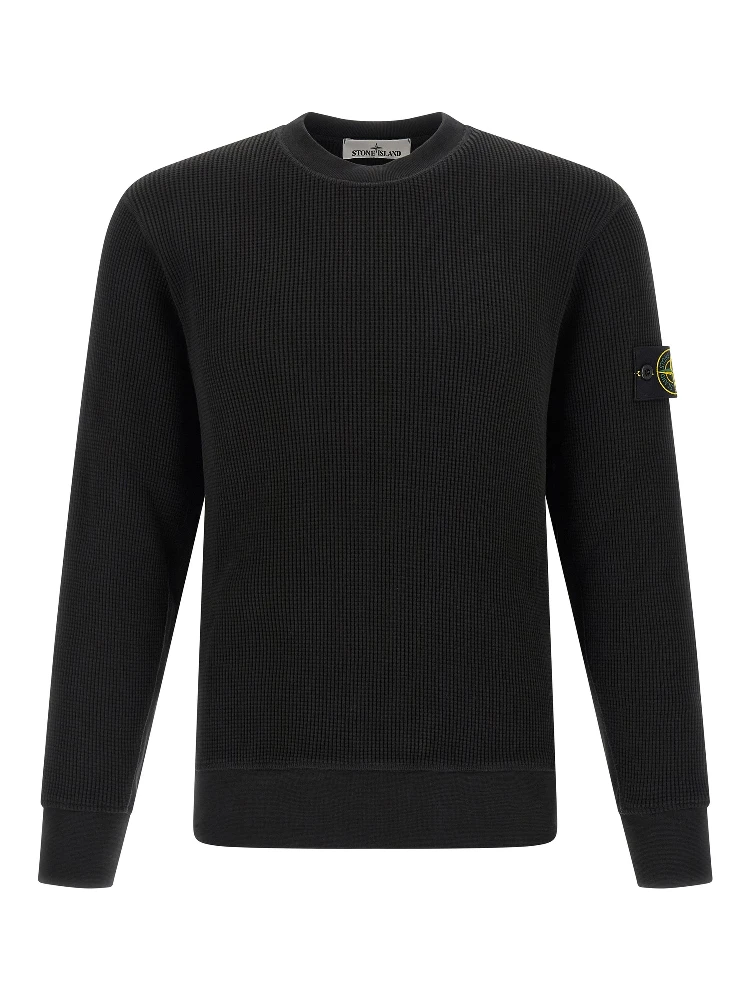 Black Cotton Sweatshirt