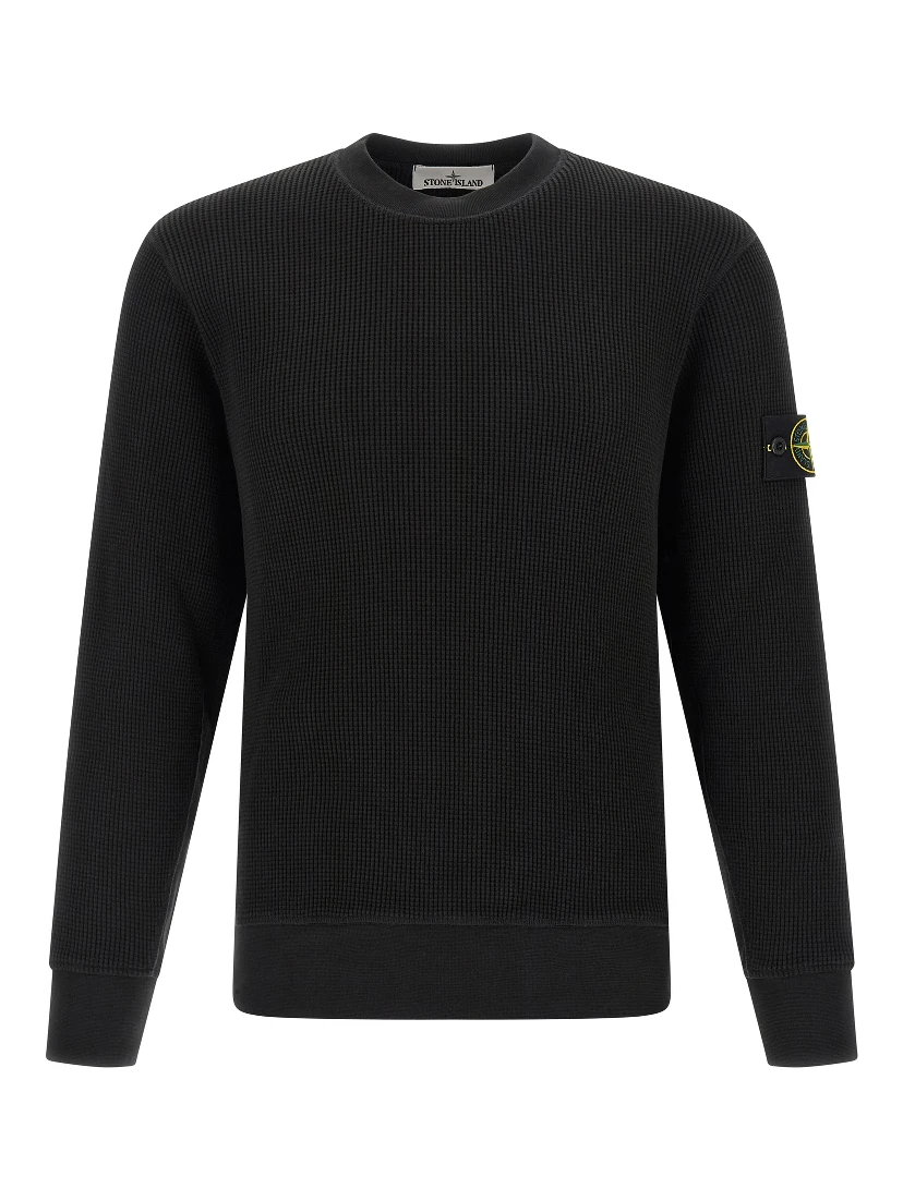 Black Cotton Sweatshirt