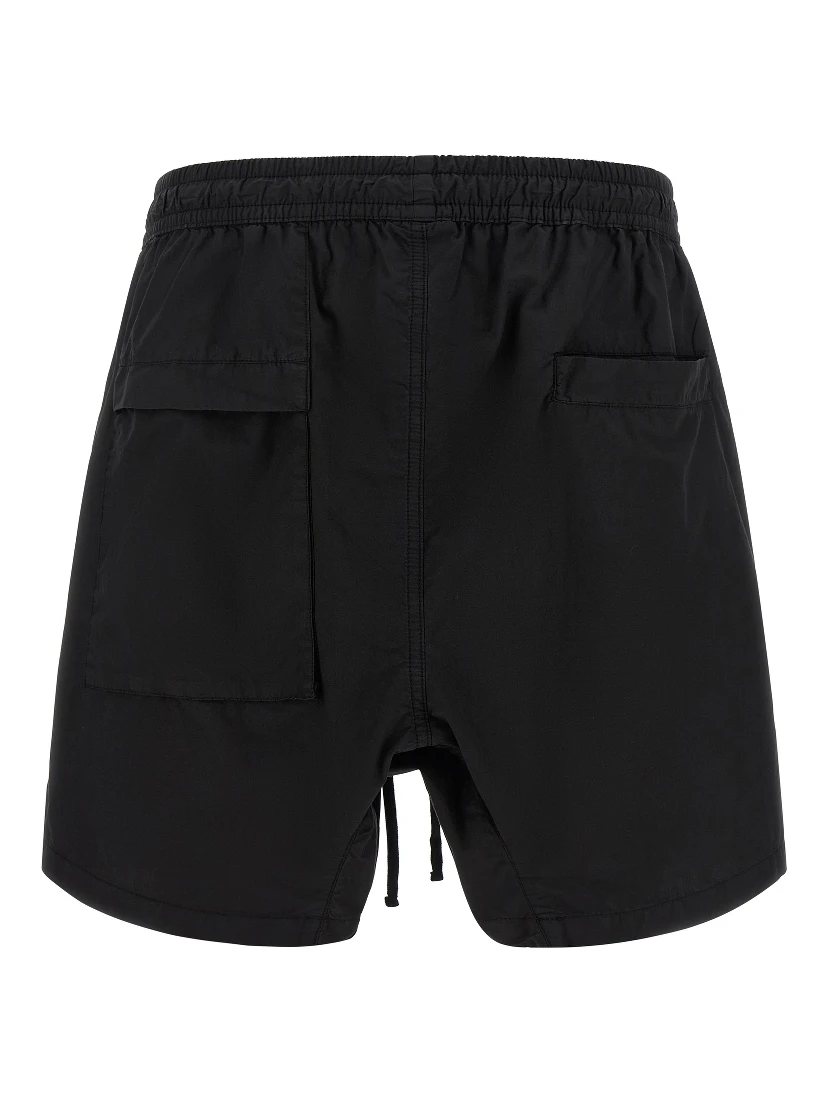 Black Organic Cotton Bermuda Shorts