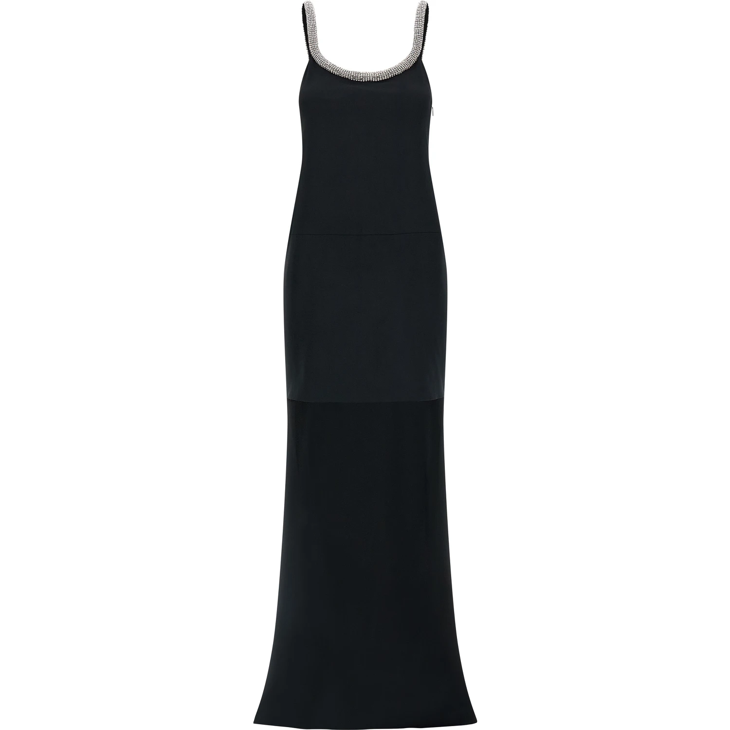 Black Acetate Long Dress