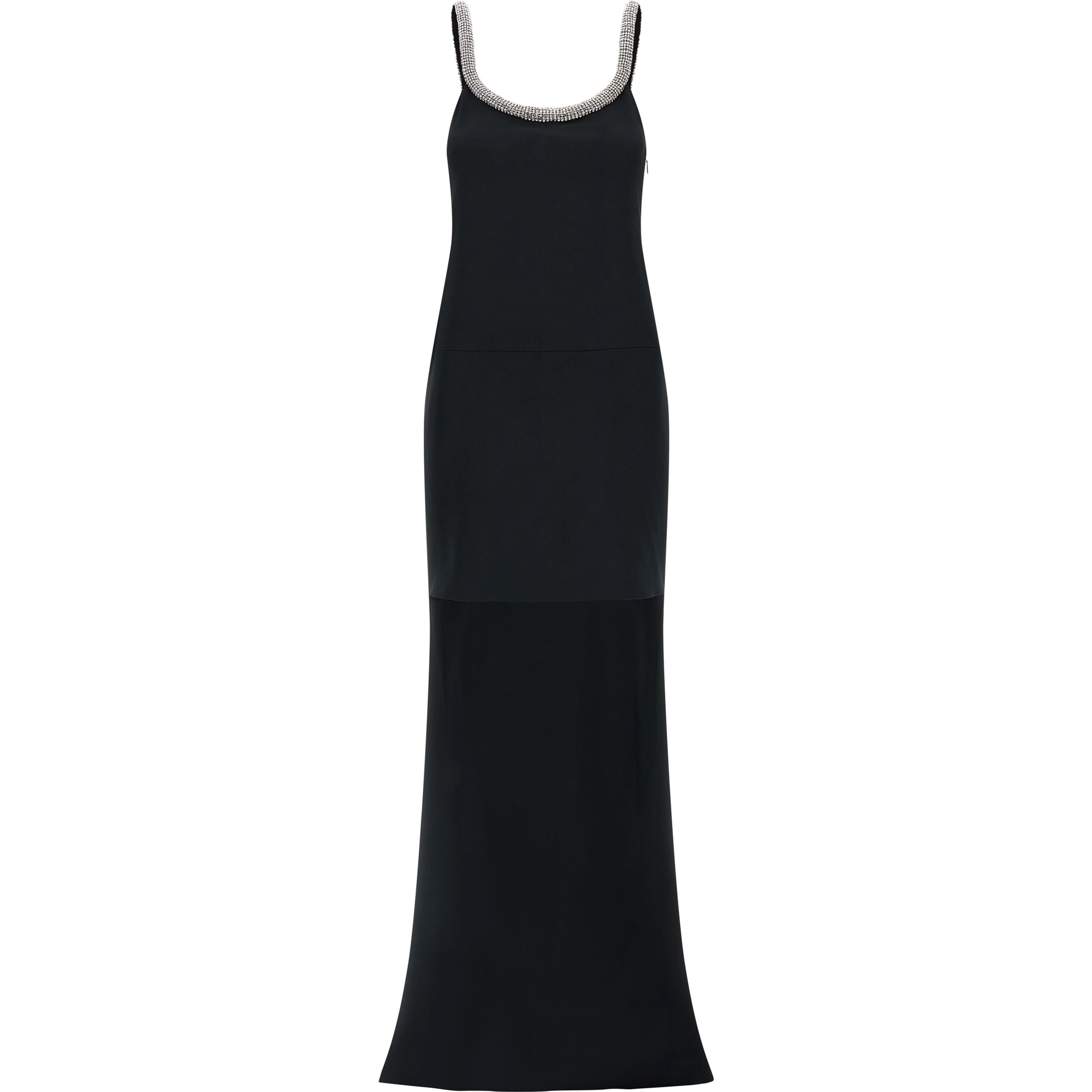 Black Acetate Long Dress
