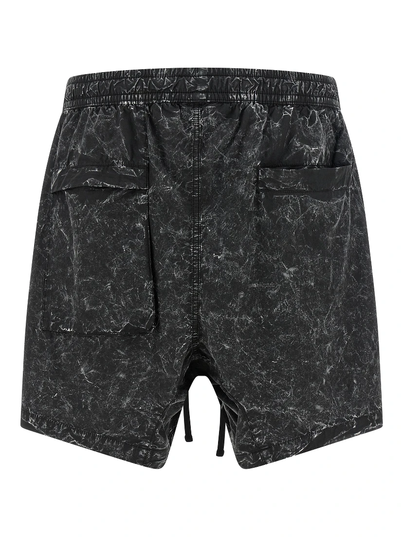 Black Organic Cotton Bermuda Shorts