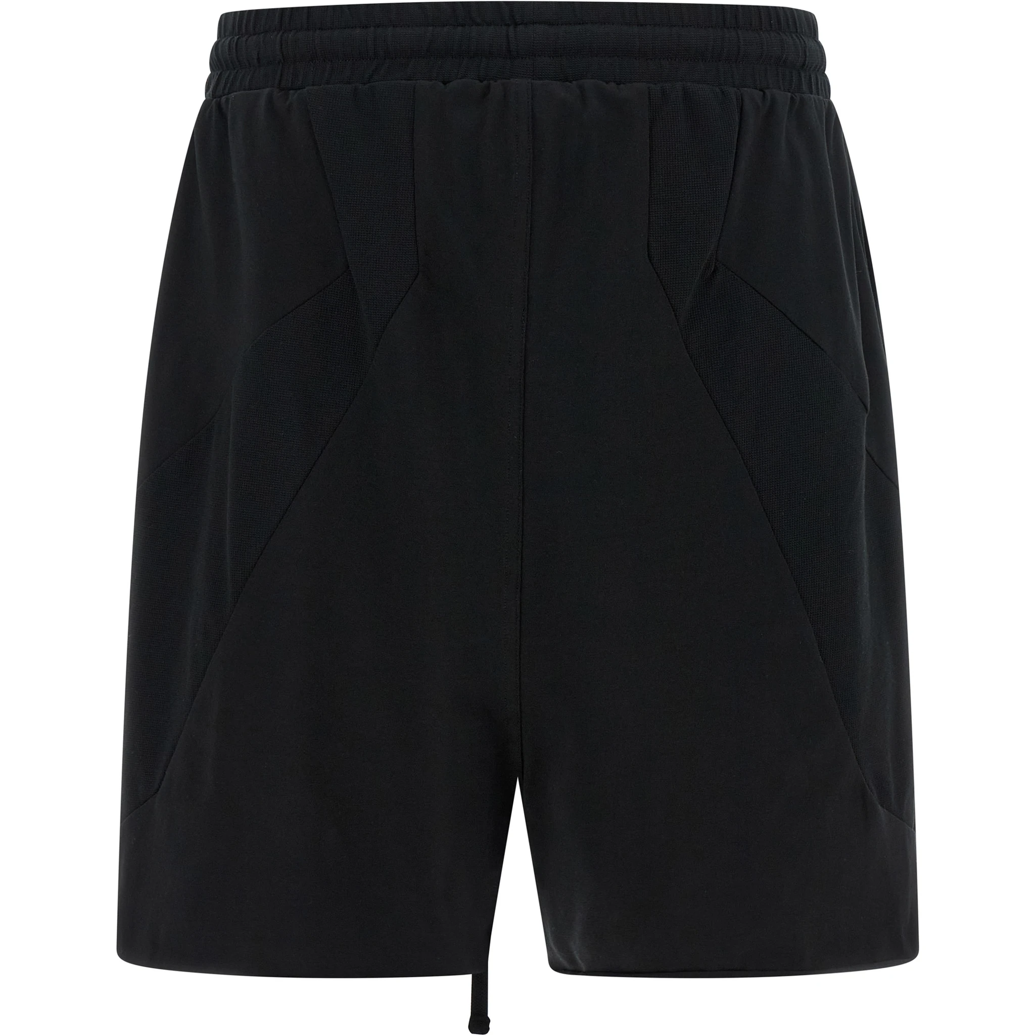 Black Cotton Bermuda Shorts