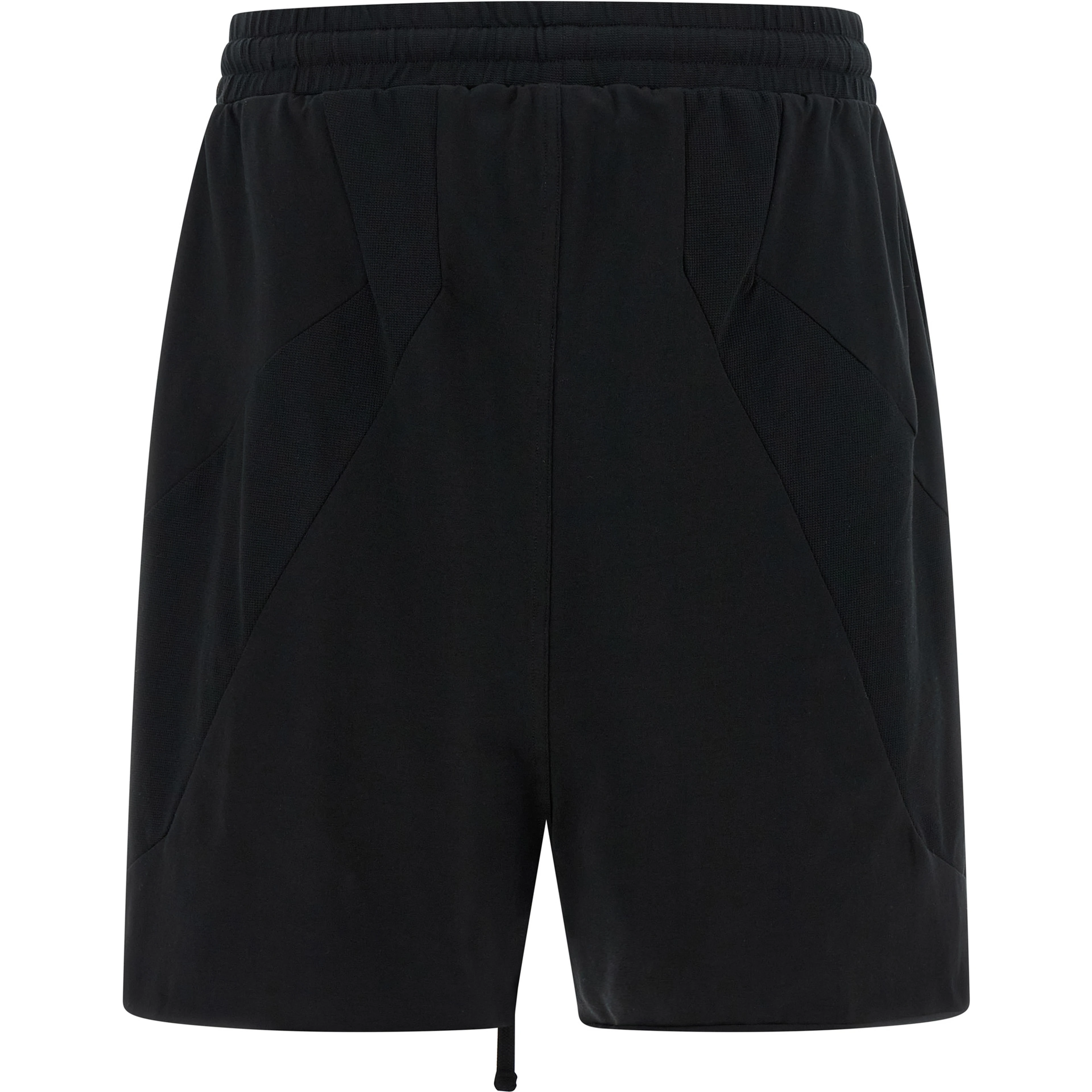 Black Cotton Bermuda Shorts