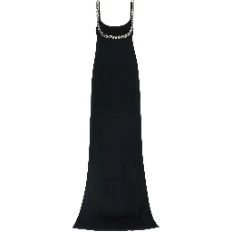 Black Acetate Long Dress