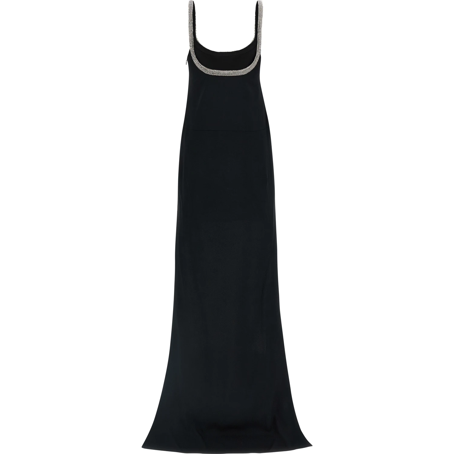 Black Acetate Long Dress