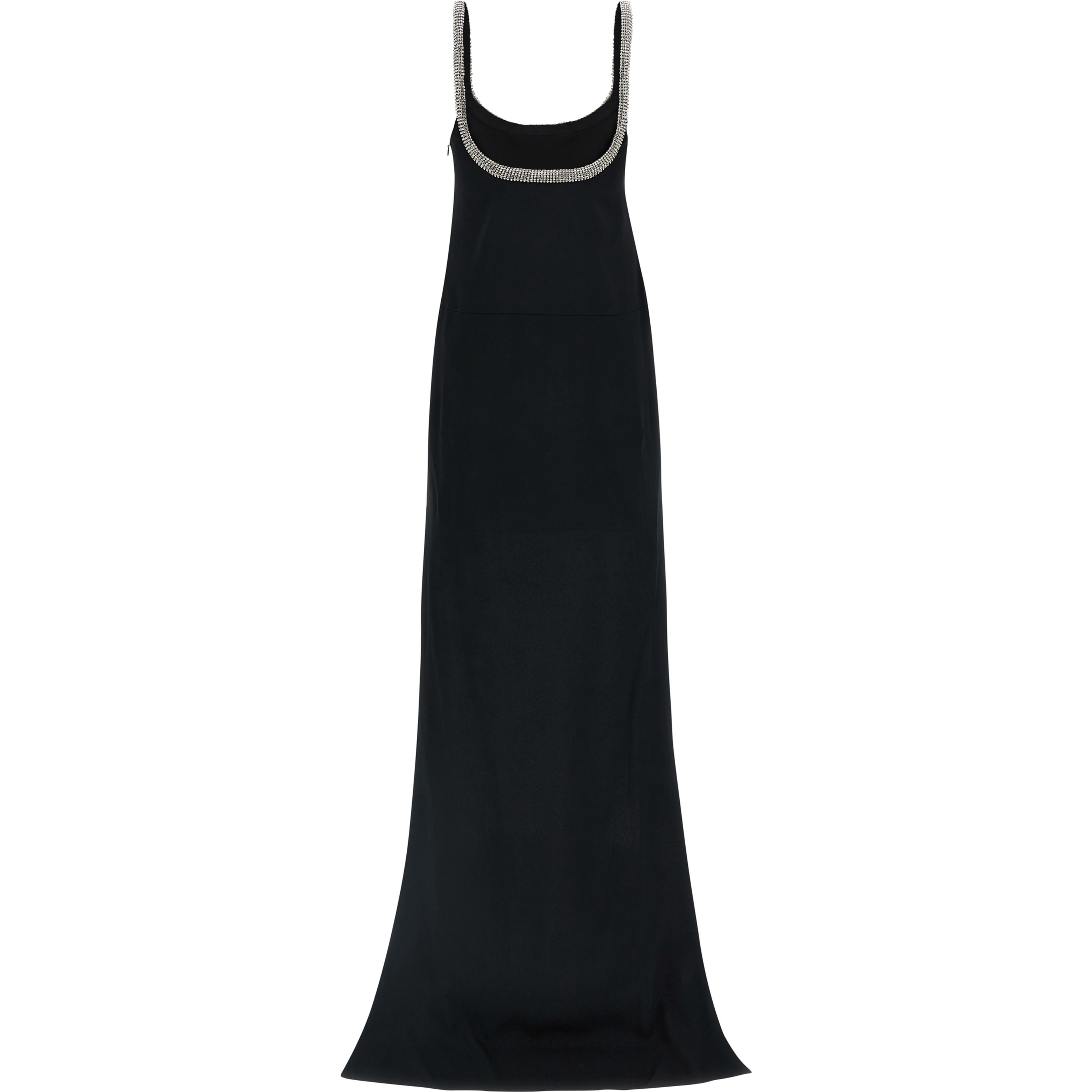 Black Acetate Long Dress
