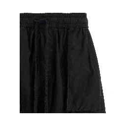 Black Organic Cotton Bermuda Shorts