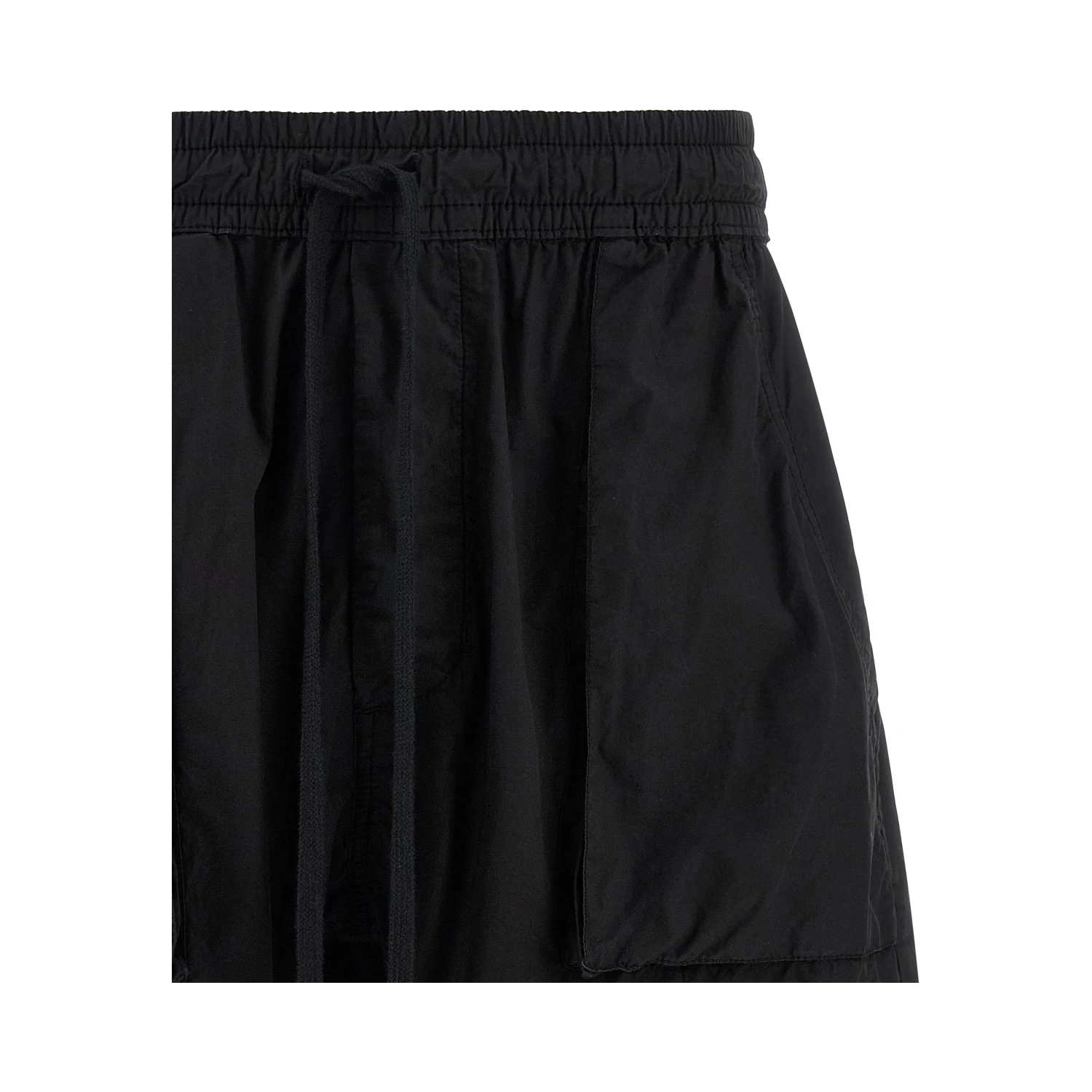 Black Organic Cotton Bermuda Shorts