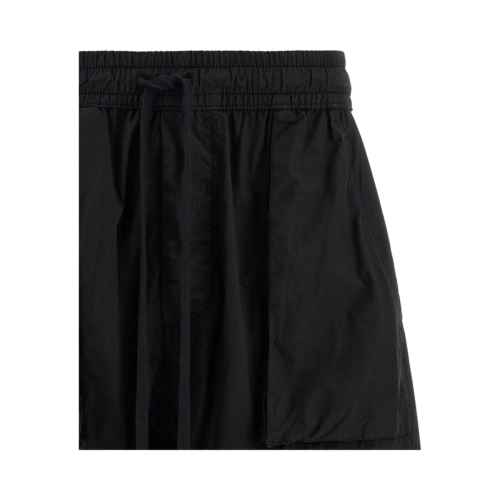 Black Organic Cotton Bermuda Shorts
