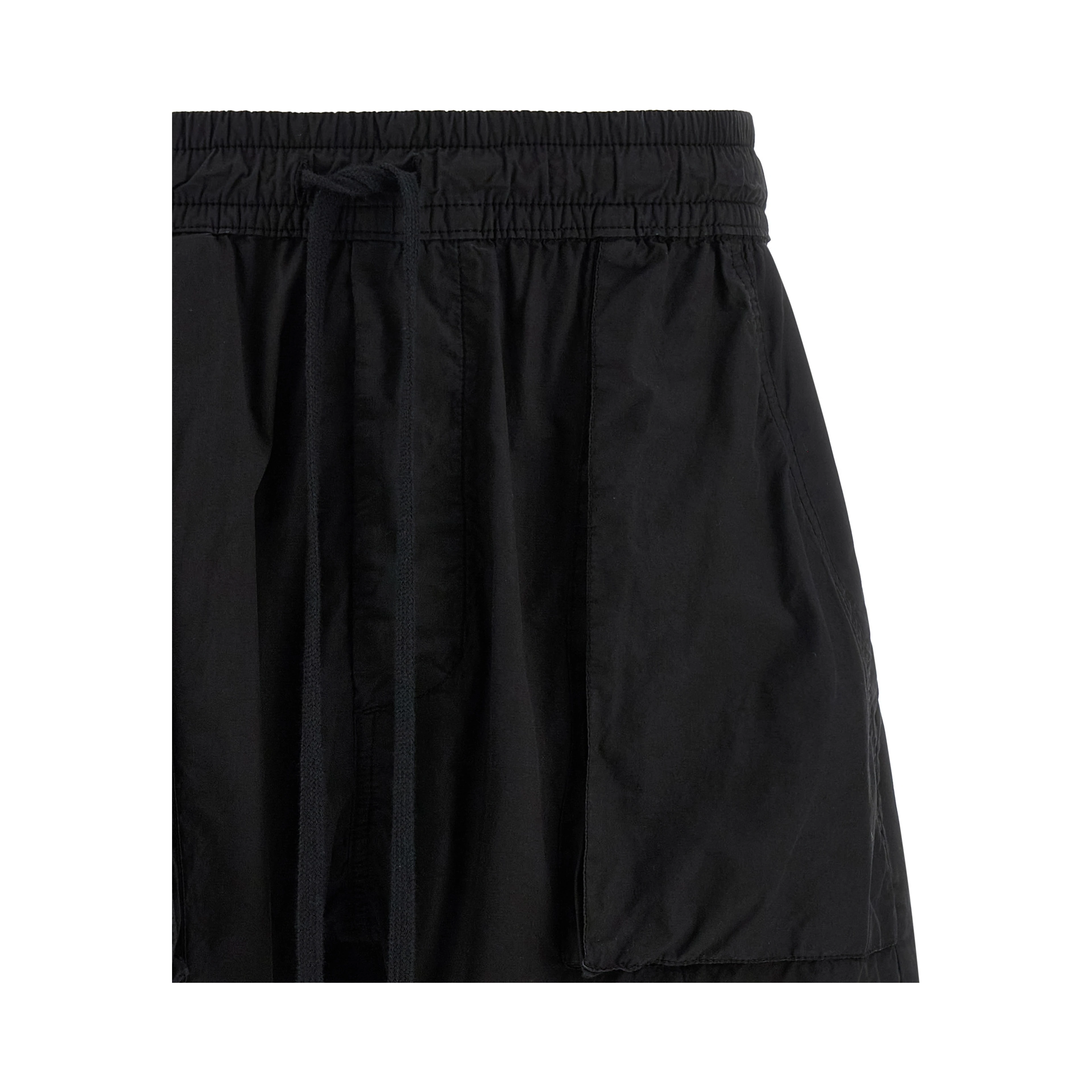Black Organic Cotton Bermuda Shorts