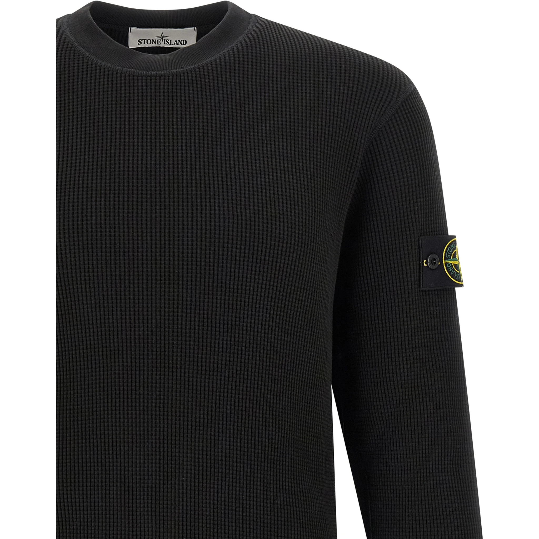 Black Cotton Sweatshirt