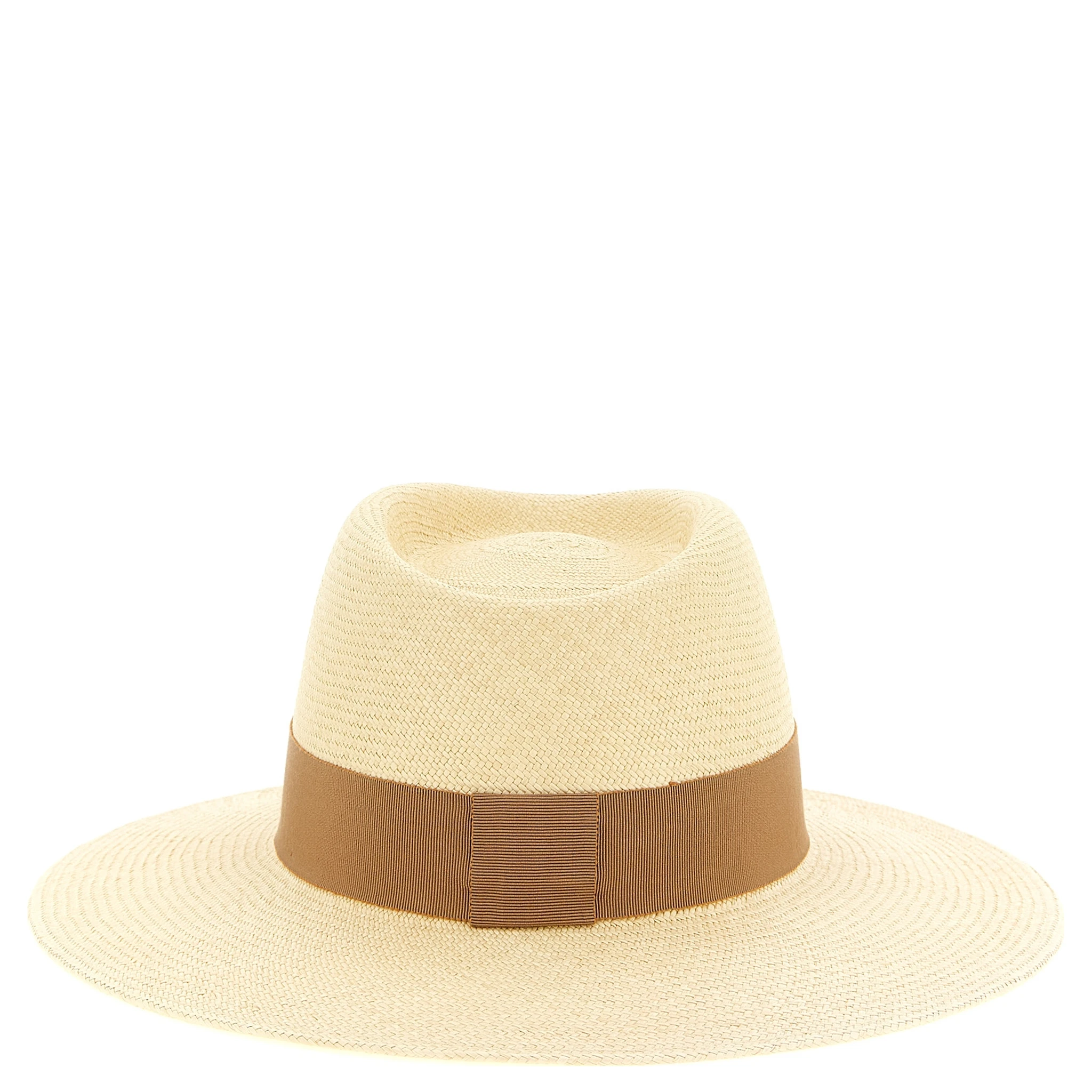 Beige Straw Fedora