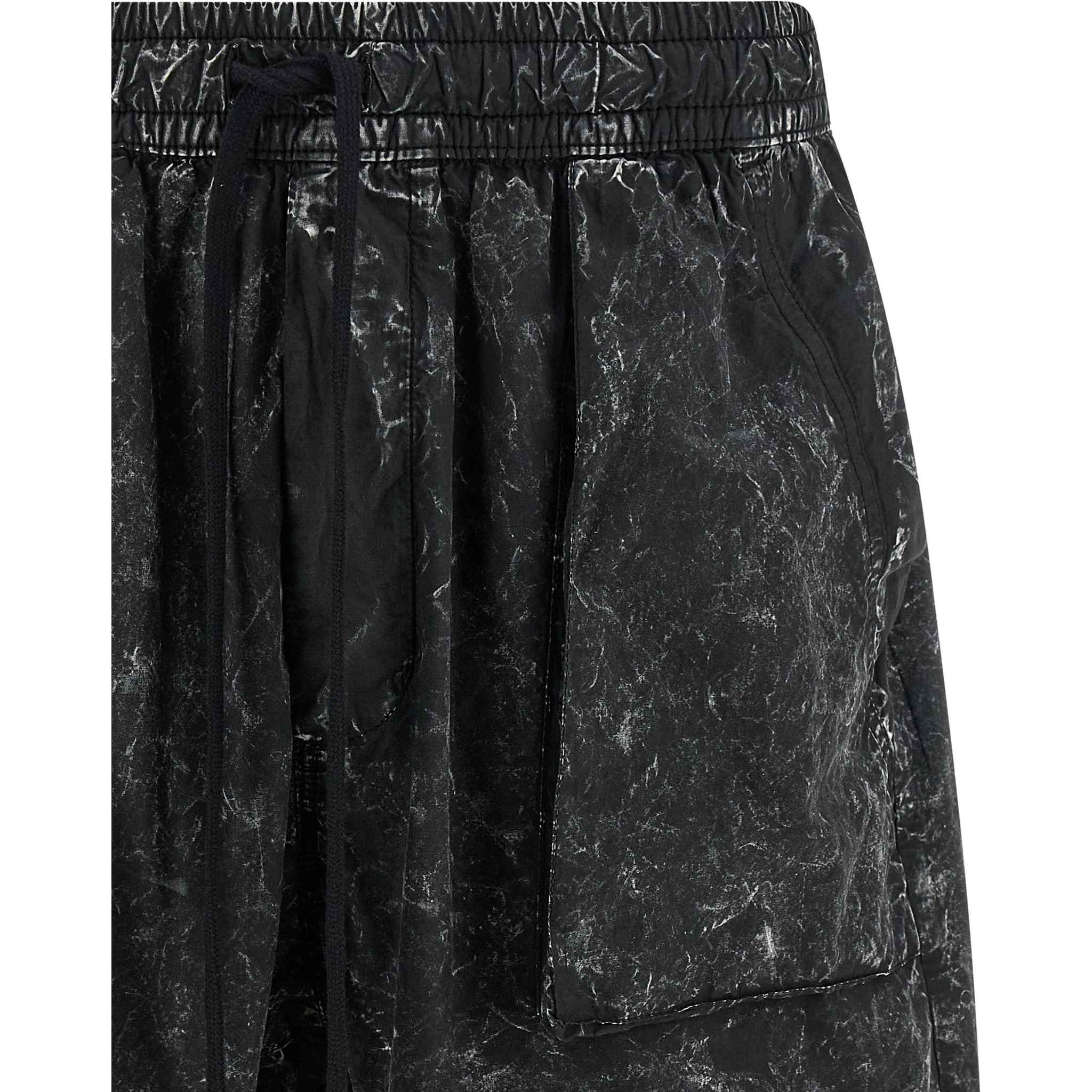 Black Organic Cotton Bermuda Shorts