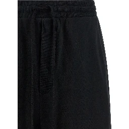 Black Cotton Bermuda Shorts