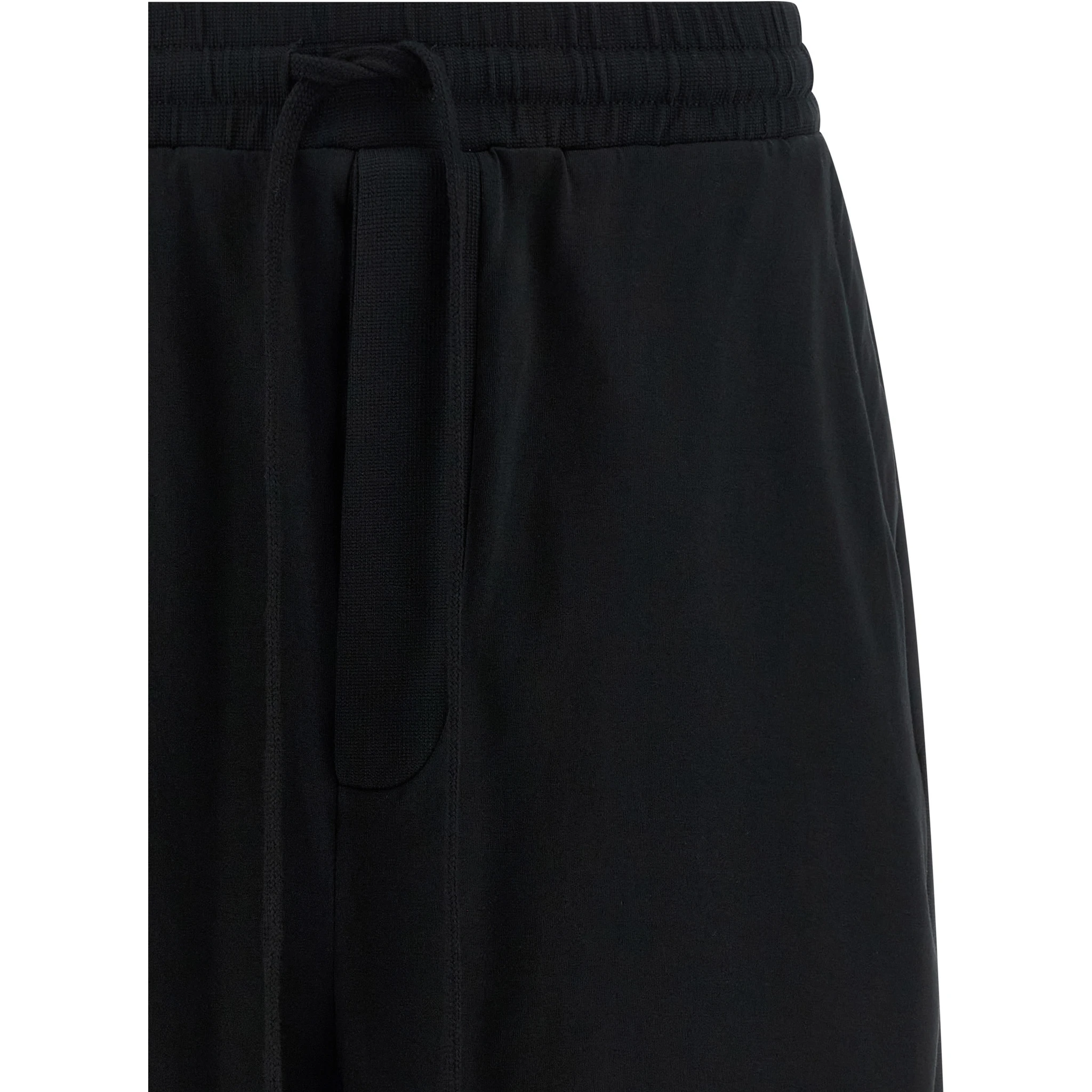 Black Cotton Bermuda Shorts