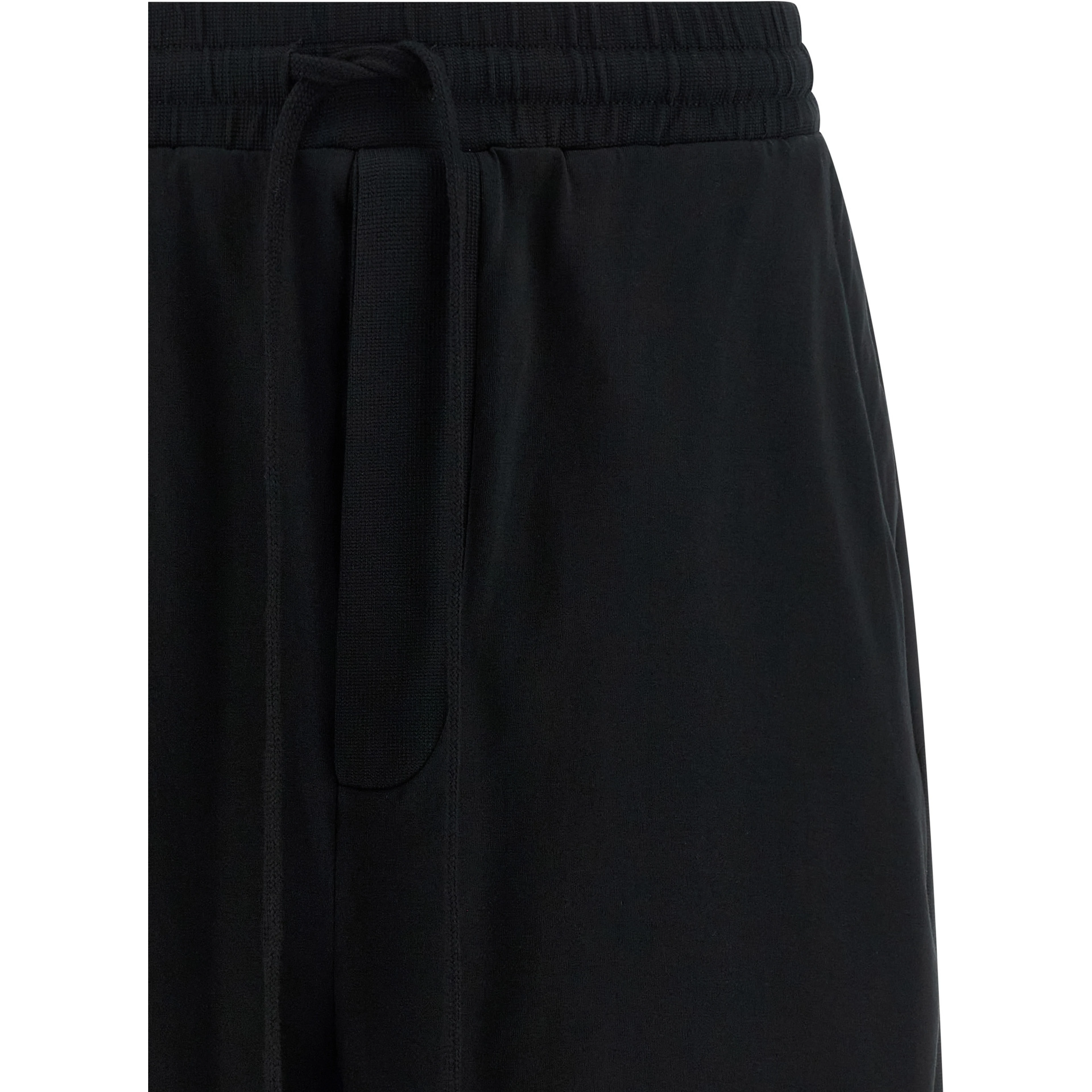 Black Cotton Bermuda Shorts