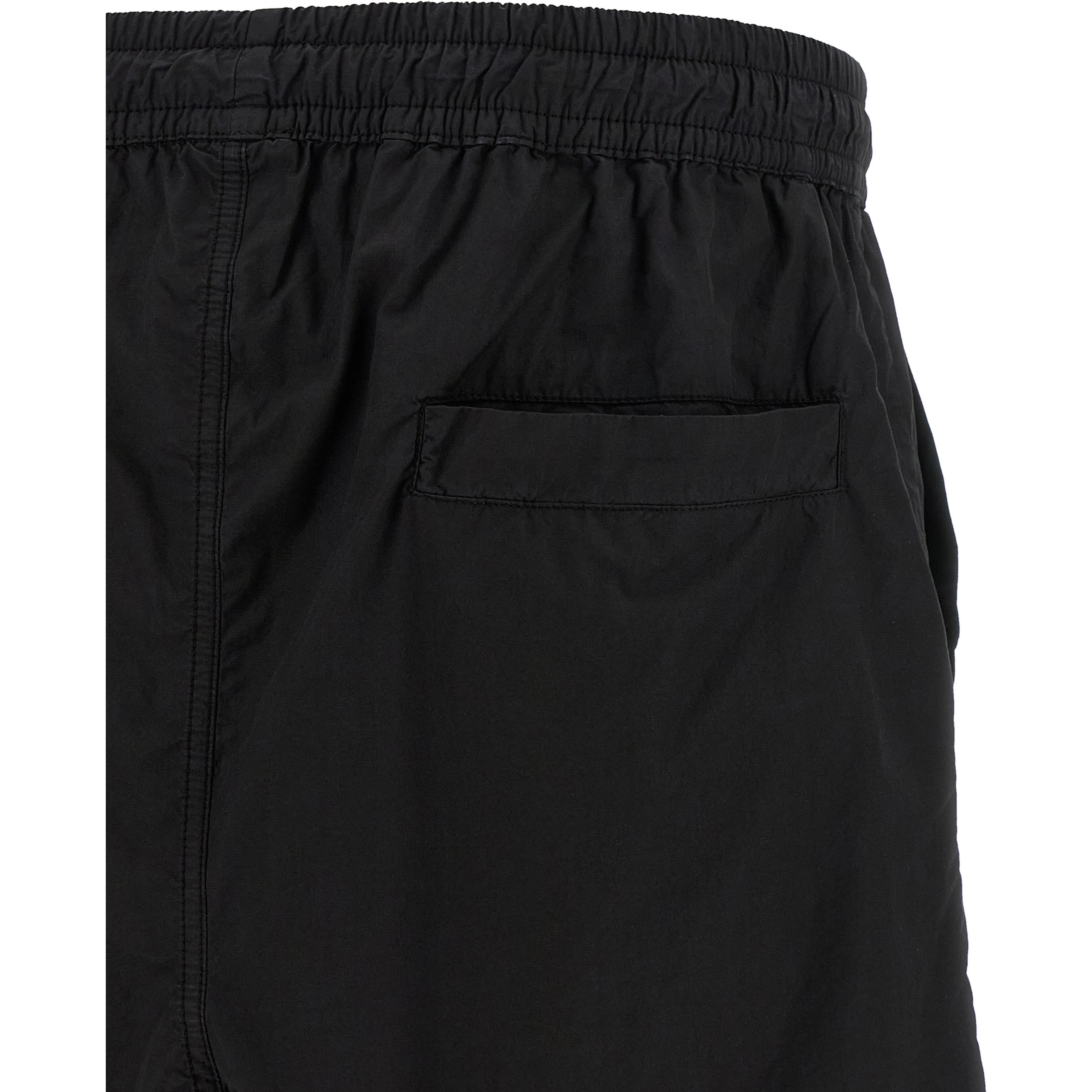 Black Organic Cotton Bermuda Shorts