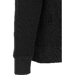 Black Cotton Sweatshirt