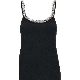 Black Acetate Long Dress