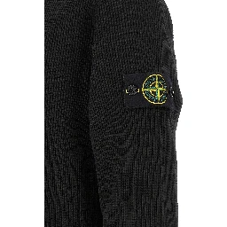 Black Cotton Sweatshirt
