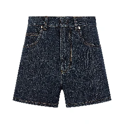 شورت برمودا قطني أزرق