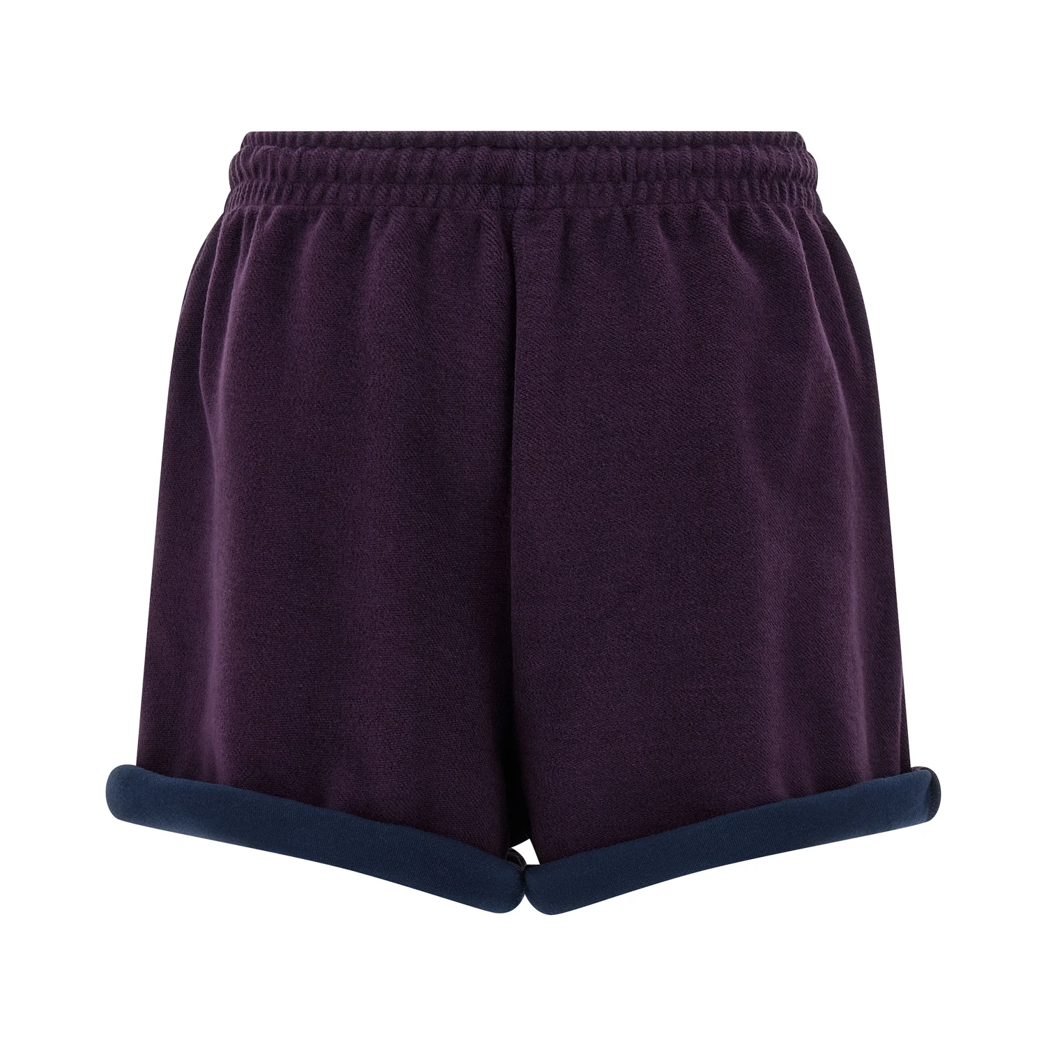Purple Cotton Bermuda Shorts