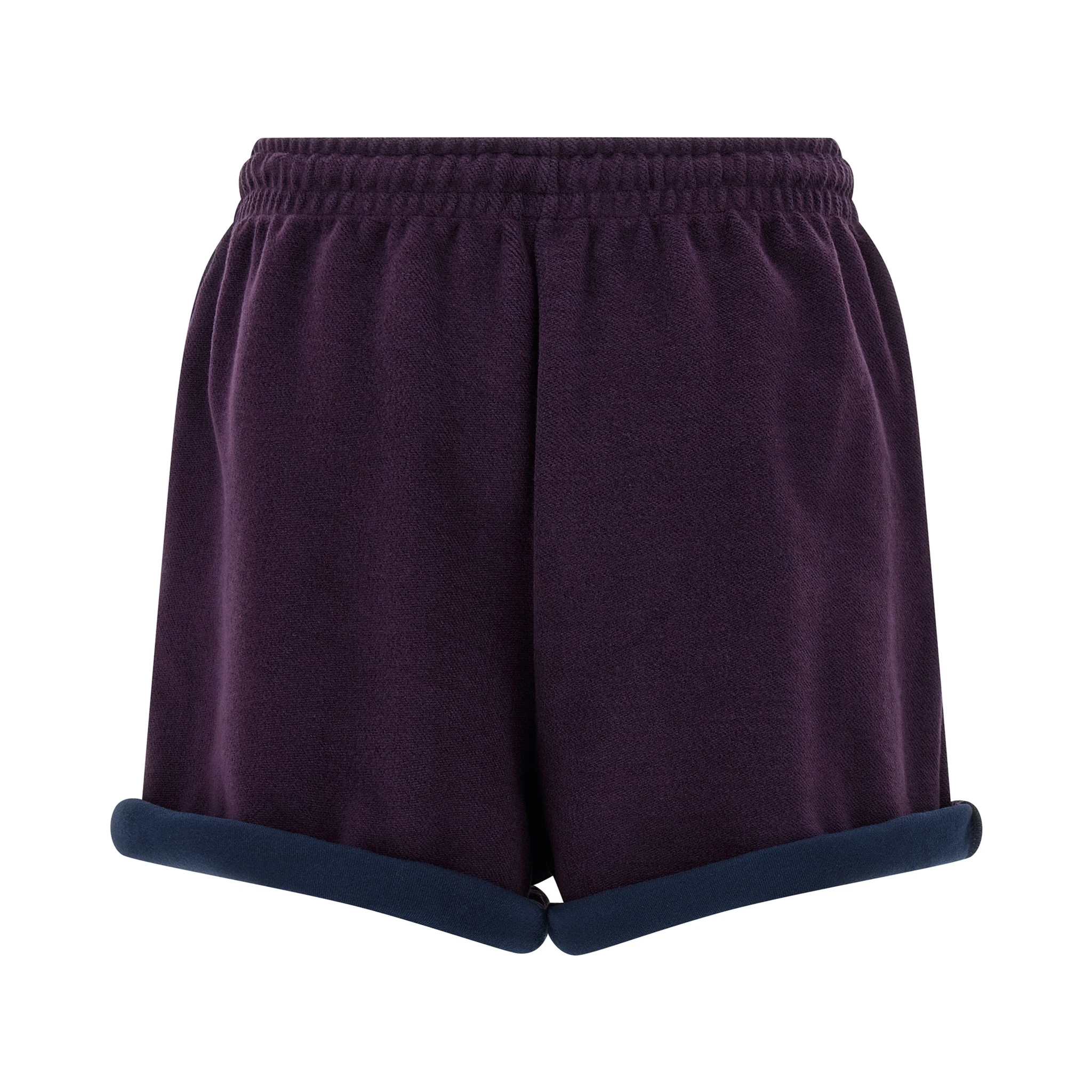 Purple Cotton Bermuda Shorts