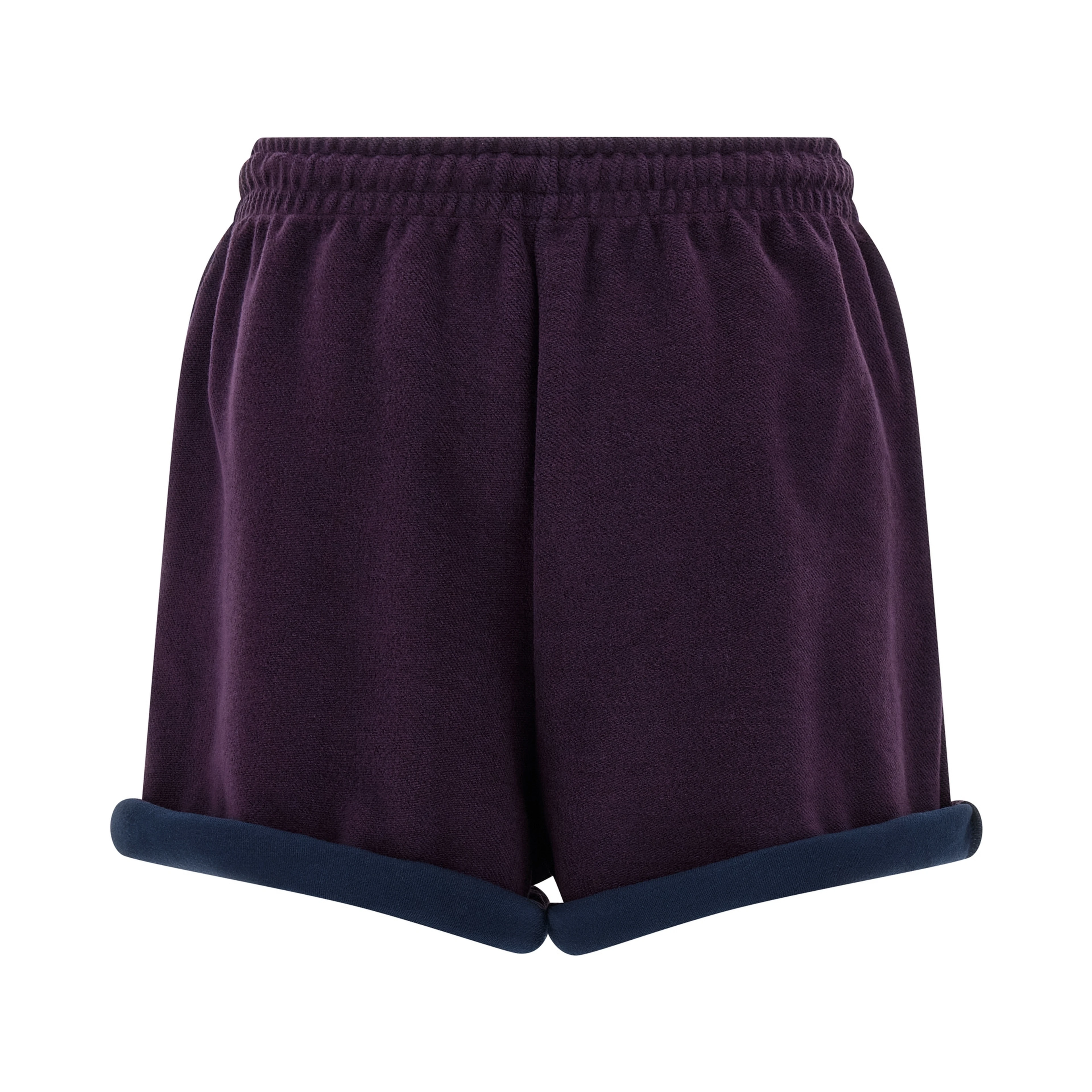Purple Cotton Bermuda Shorts