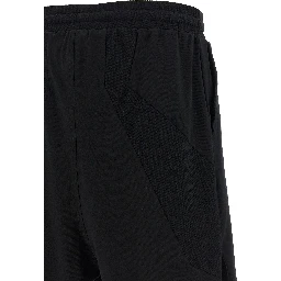 Black Cotton Bermuda Shorts