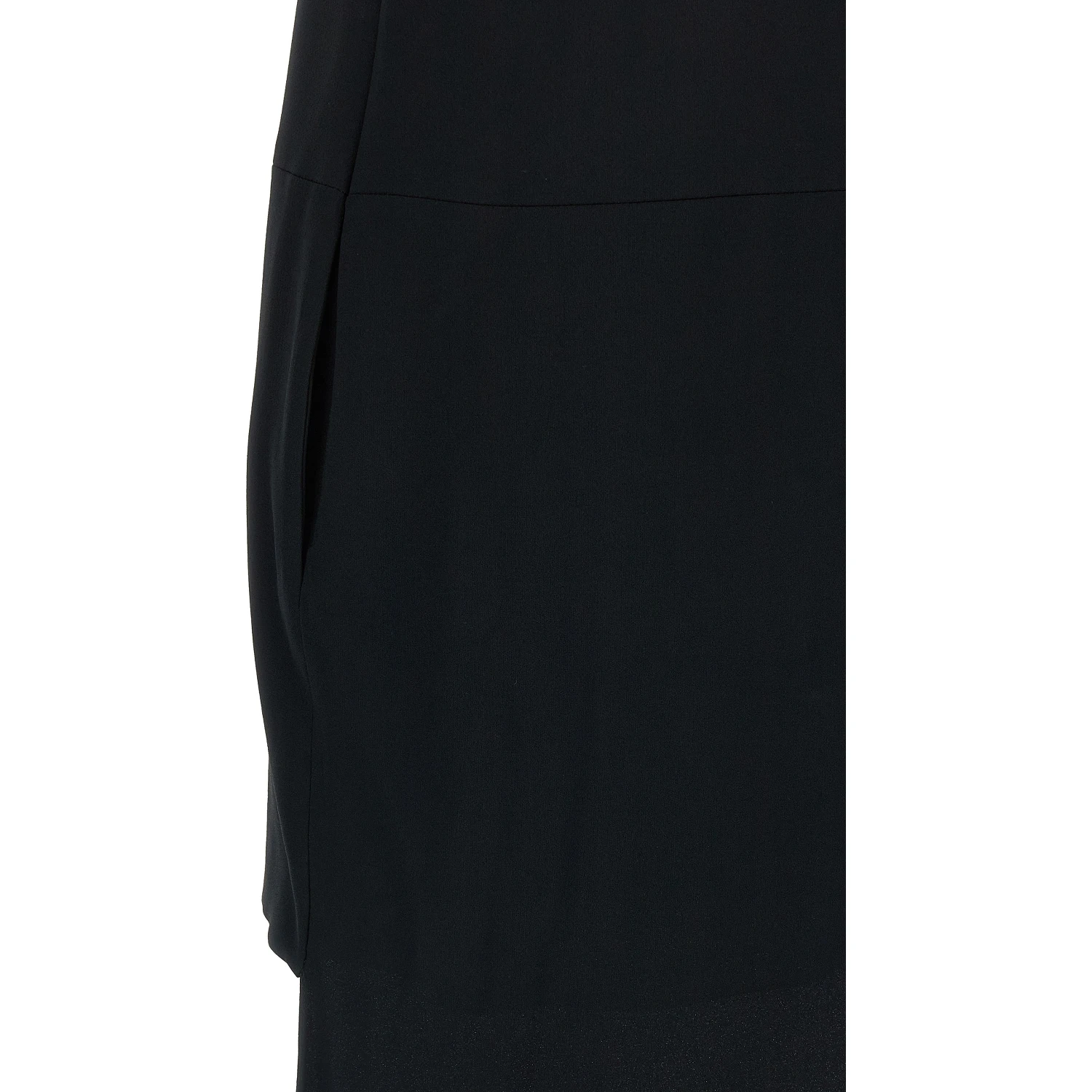 Black Acetate Long Dress